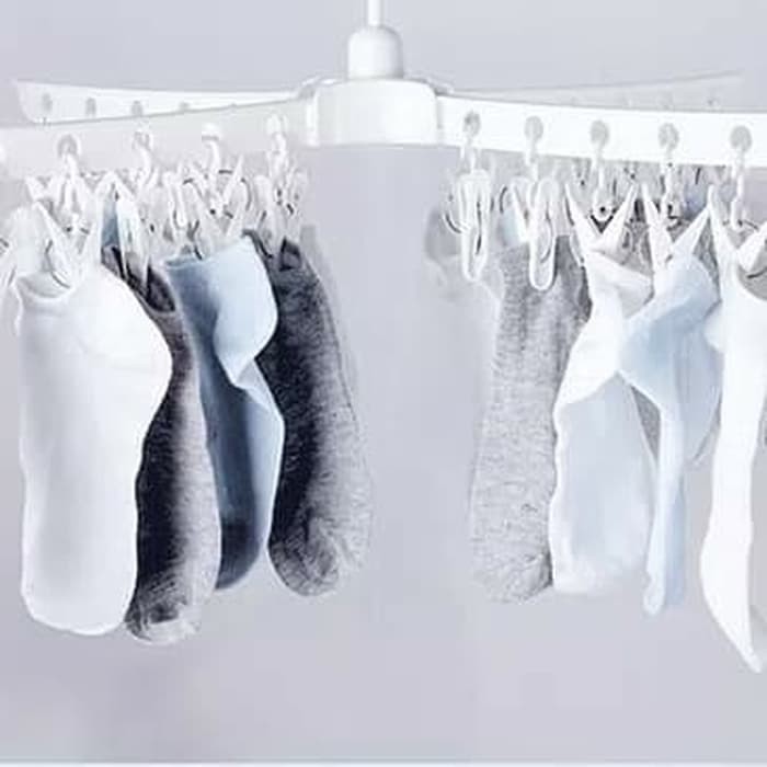 IGROSIR Stand Hanger Jemuran Baju Popok Anak Bayi Jemuran Lipat Menara Towel