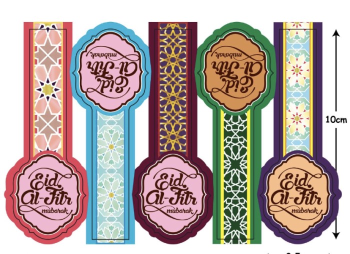 

Stiker idul fitri 1 lembar 5 stiker / lebaran stiker