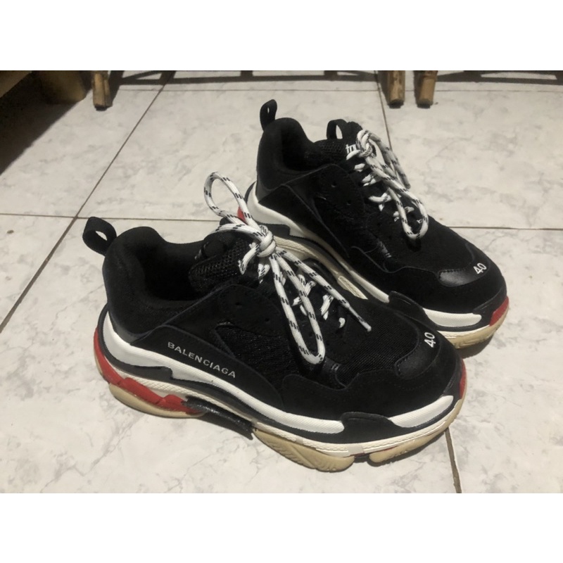 SECOND BALENCIAGA TRIPLE S BLACK MIRROR QUALITY