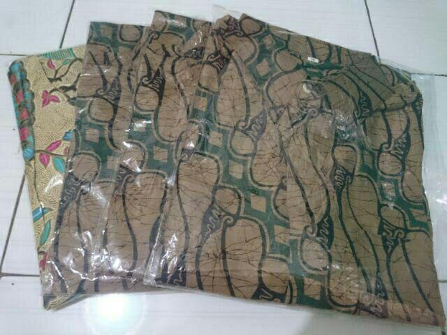Bswart Batik Hrb026 Kenongo Hem Pendek Padi Pekalongan M L Xl Batik Pria Murah Modern Grosir