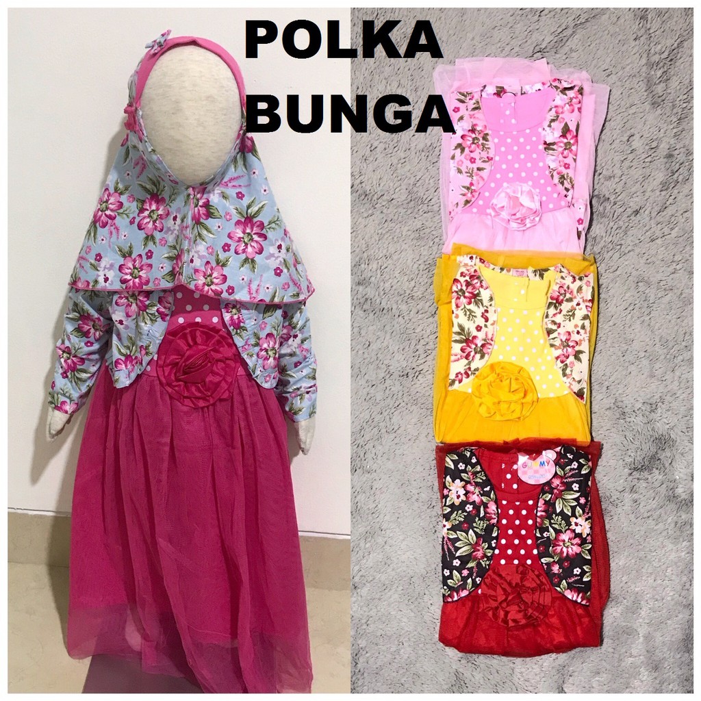 Gamis Anak / Pakaian Muslim Anak Berbagai Motif 0-1 Tahun