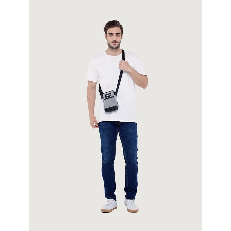 JL2WS TAS SELEMPANG KECIL SLING BAG MINI ESGOTADO BOLSO SEGUNDO GREY