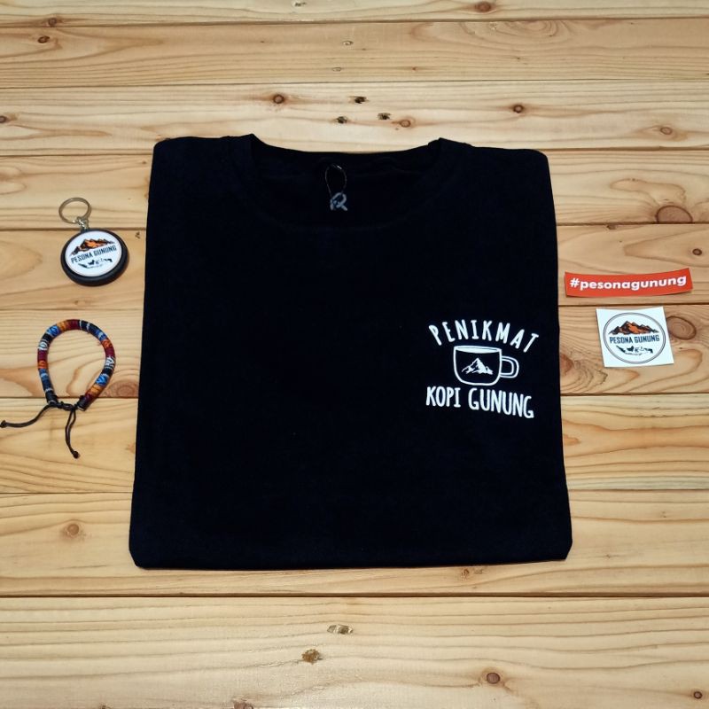 KAOS PENDAKI " PENIKMAT KOPI" KAOS GUNUNG