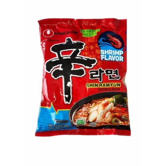 

Nongshim Shin Ramyun Shrimp 120g || Mie Ramen Halal || Nongshim Ramen