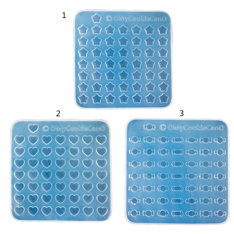 Cetakan Kue / Biskuit / Permen Bentuk Bintang / Hati Bahan Silikon