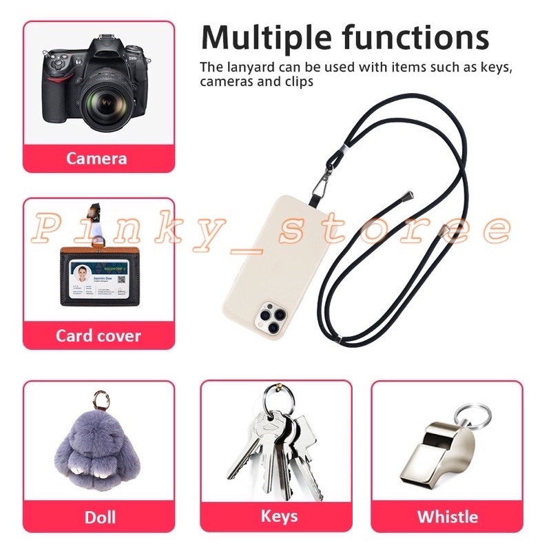 TALI NAGITA UNIVERSAL / TALI SLEMPANG / TALI HANDPHONE / TALI GANTUNGAN UNIVERSAL FOR ALL TYPE HP / LANYARD UNIVERSAL/ COD (BAYAR DITEMPAT)