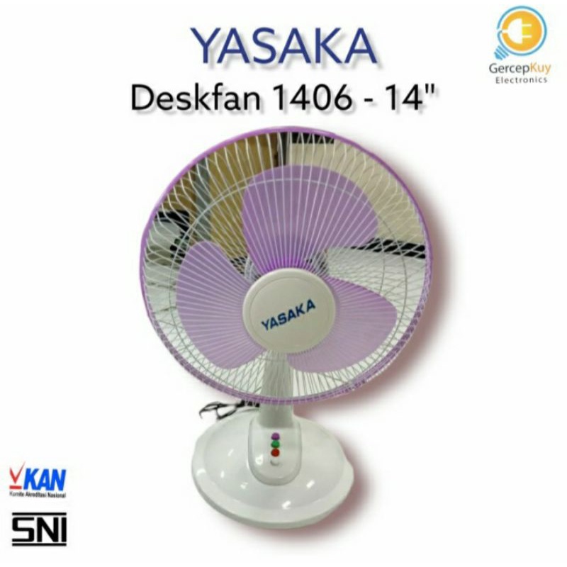 Deskfan yasaka 14&quot; / Kipas Meja 14&quot; yasaka / Kipas Angin Meja yasaka 14&quot;