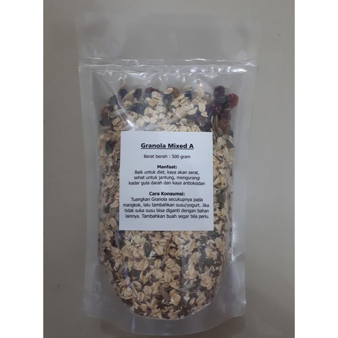 

Healthy Granola Mixed A 500 Gram ( Cranberry , Raisin , Seed , Oat )