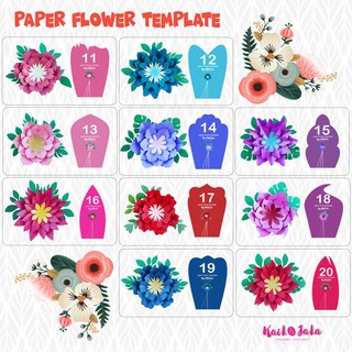 TEMPLATE POLA PAPER FLOWER Shopee Indonesia TEMPLATE POLA PAPER FLOWER Shopee Indonesia