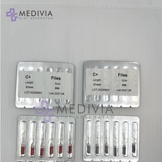 DENTSPLY C+ FILE NO 08 10 15 21MM 25MM UNTUK KALSIFIKASI SEPERTI VDW C PILOT K-FILE JARUM ENDO