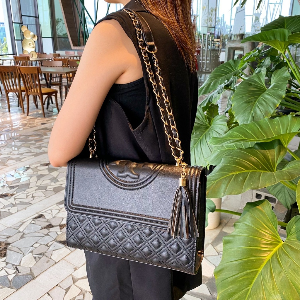 Tas Wanita  Fleming Chained Strap Sling Bag  5732  (FRee Sarung Kain+ Bubble Wrap+Noseri)