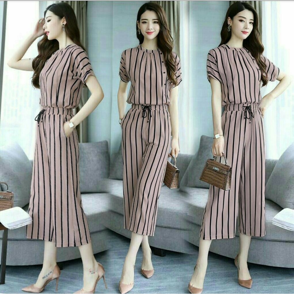 FWG - JUMPSUIT SHANGHAI / JUMPSUIT WANITA SALUR / OVERALL JUMPSUIT / PAKAIAN WANITA BARU