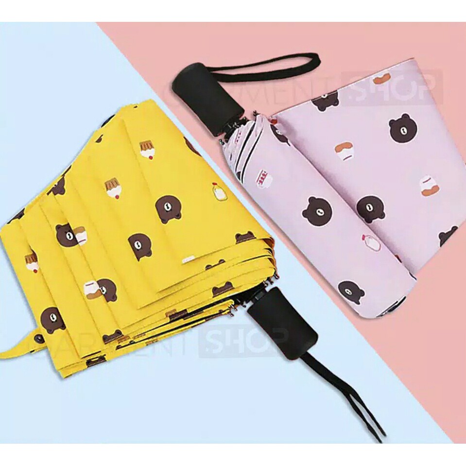 Payung Lipat 3 D Motif beruang