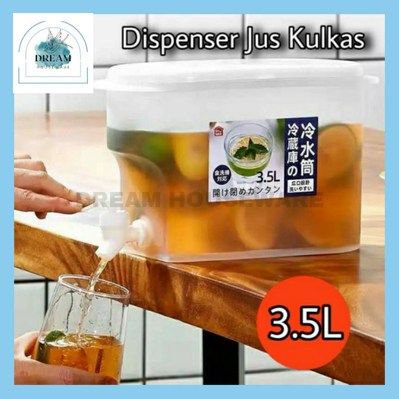 Dispenser Minuman Kulkas 3.5L Dispenser Jus Portable Minuman Air Kulkas