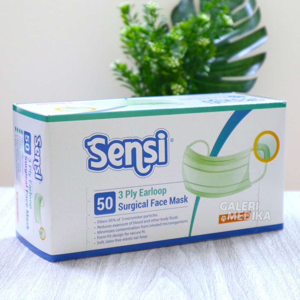 Sensi Mask - Masker Sensi Earloop 3ply isi 50pcs