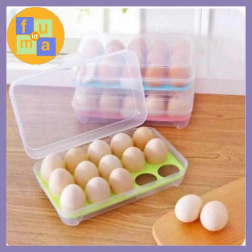 Kotak Telur Egg Box / Tempat Penyimpanan Telur / Box Telor 15 Lubang