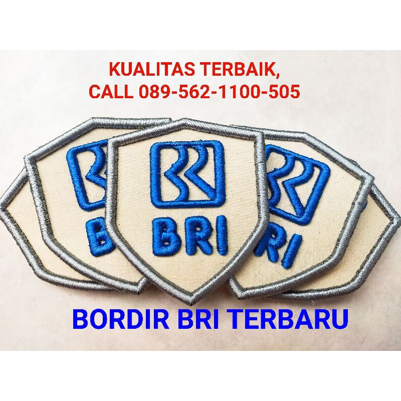 Bordir Logo BRI TERBARU |BORDIR TIMBUL