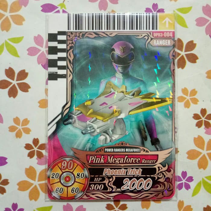 power ranger card battle bronze ranger pink megaforce v3 ( bekas )