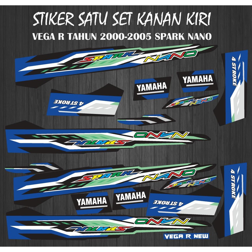 STIKER STRIPING MOTOR VEGA R LAMA TH 2000-2005 SPARK NANO