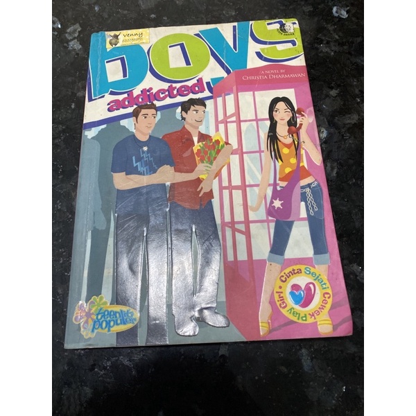 NOVEL Boys Addicted karya Christia Dharmawan, Penerbit Puspa Swara, teens populer