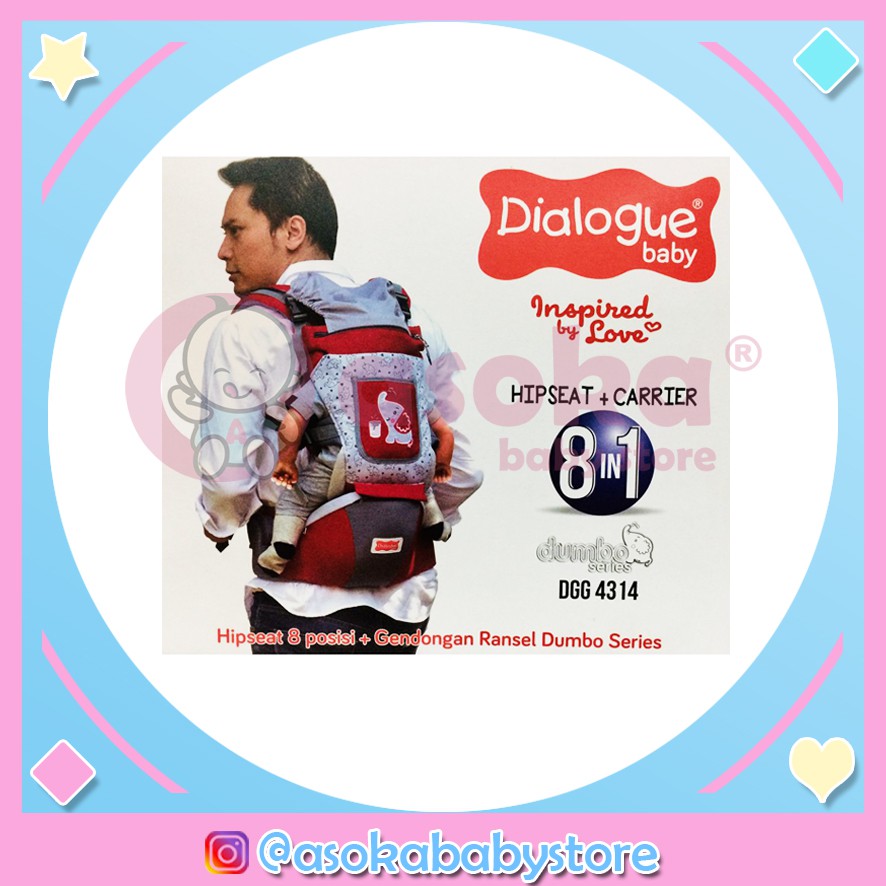 Dialogue Baby Gendongan Hipseat Dumbo Series 8 in 1 DGG4314 ASOKA