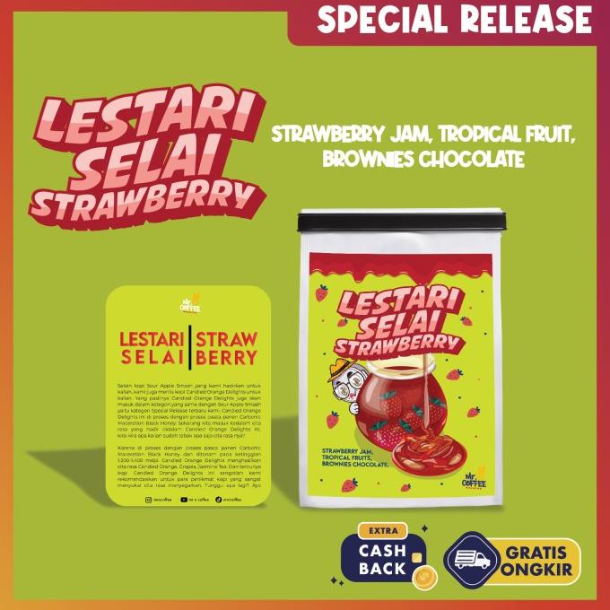

Kopi Arabika Specialty LESTARI SELAY STRAWBERRY 100g | Special Release