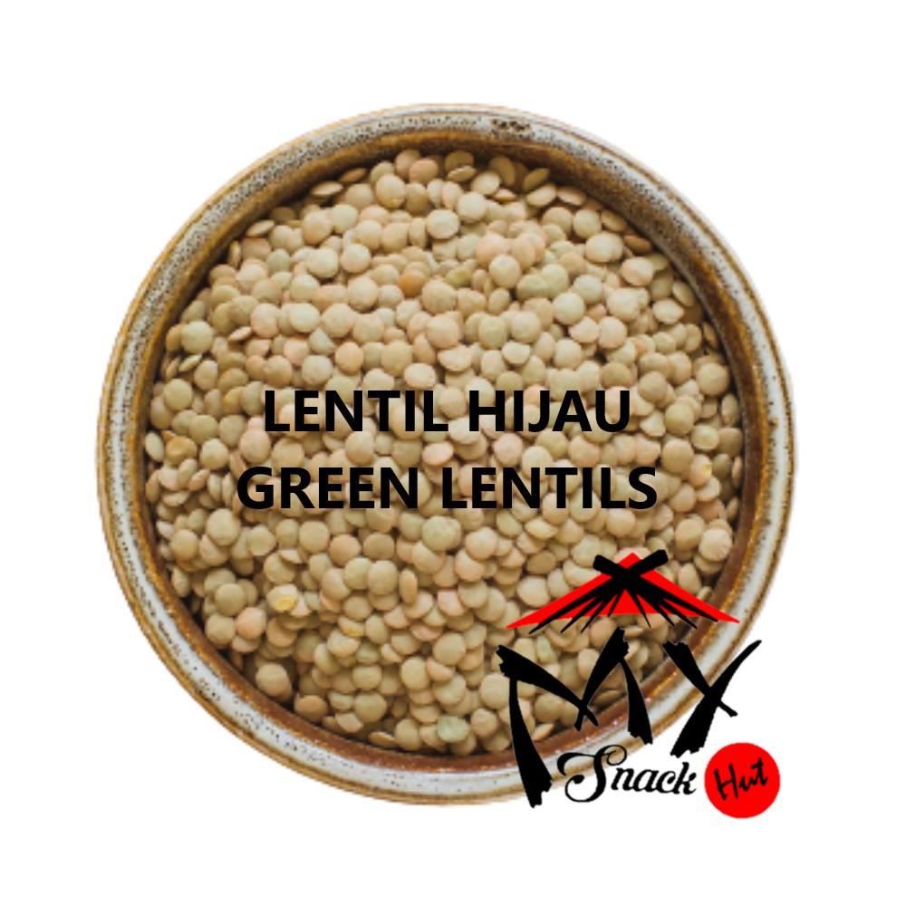 

LENTIL HIJAU 100GR - ORGANIC GREEN LENTILS BEAN BEANS - MIJUMIJU MIJU MIJU HIJAU WHOLE IJO ORGANIK Berkualitas