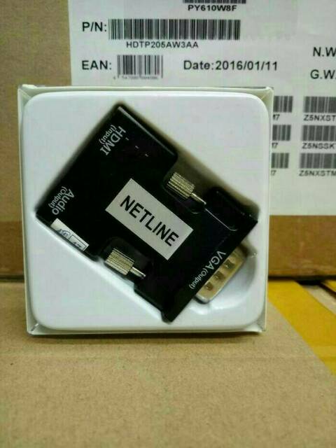 Netline Converter HDMI Female to VGA Male with Audio