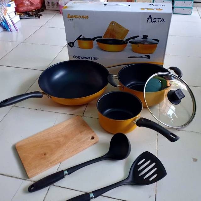 Panci Set Asta Lemona 7 Pcs