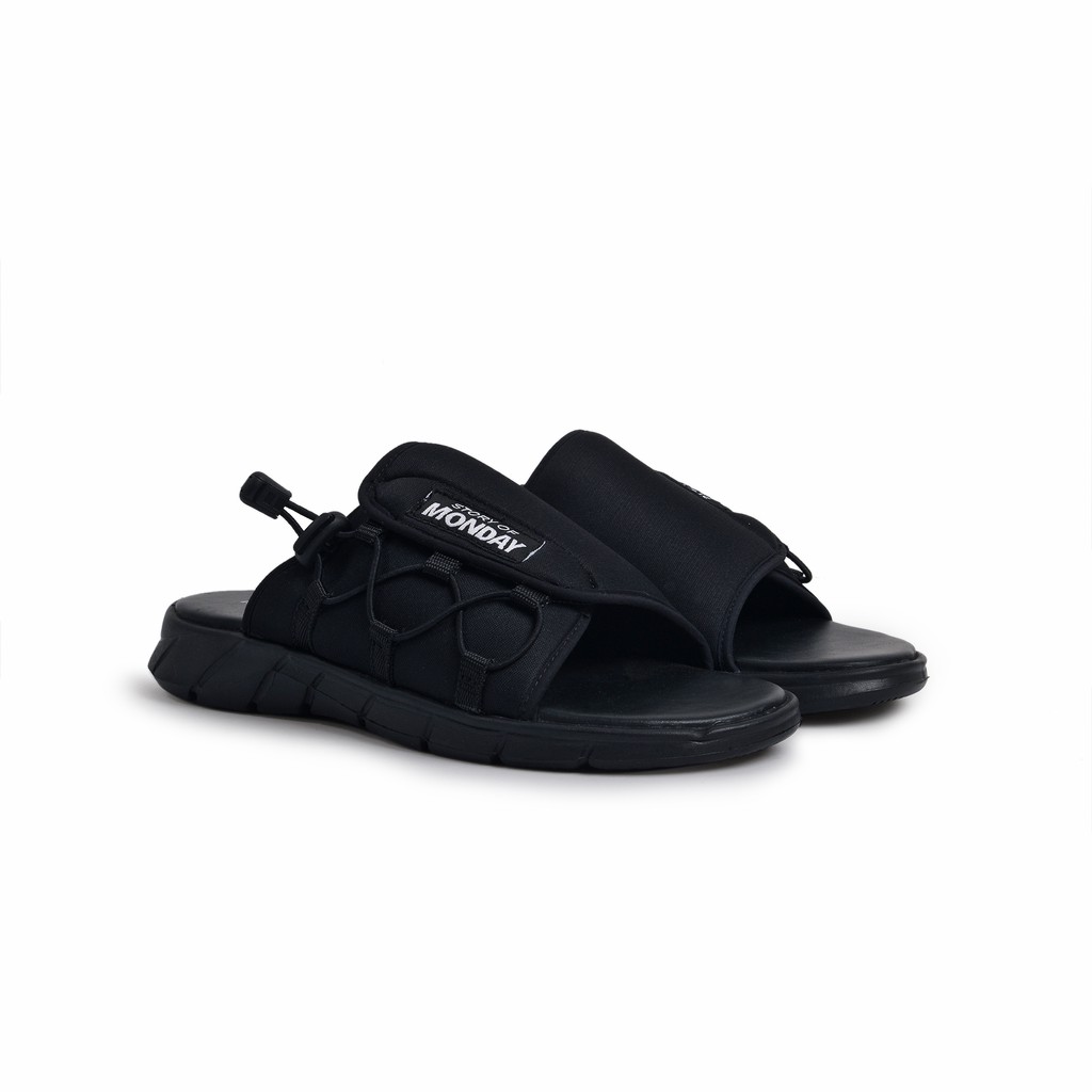 SANDAL COWO MONDAY LIWA BLACK TOTOSURYO x MONDAY FOOTWEAR SANDAL COWOK