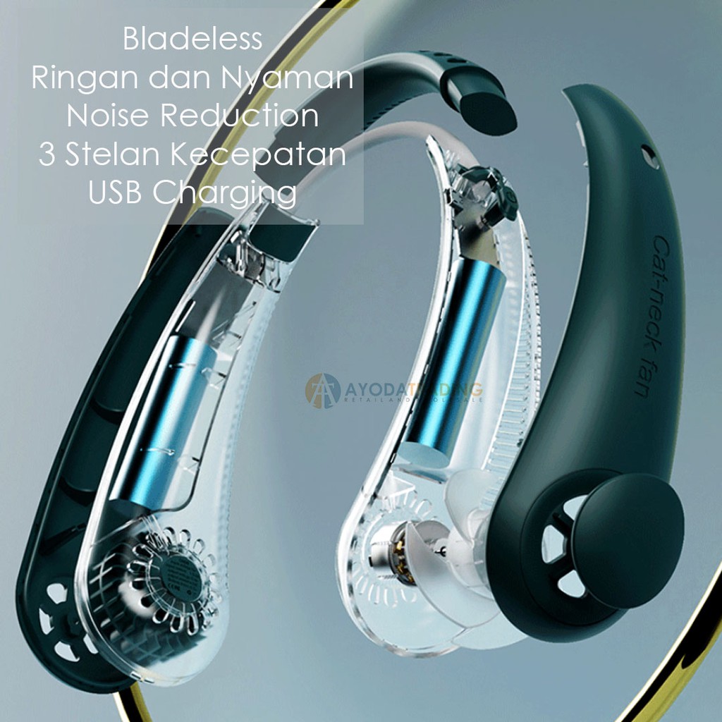 Kipas Angin Leher USB Hanging Neck Fan APD