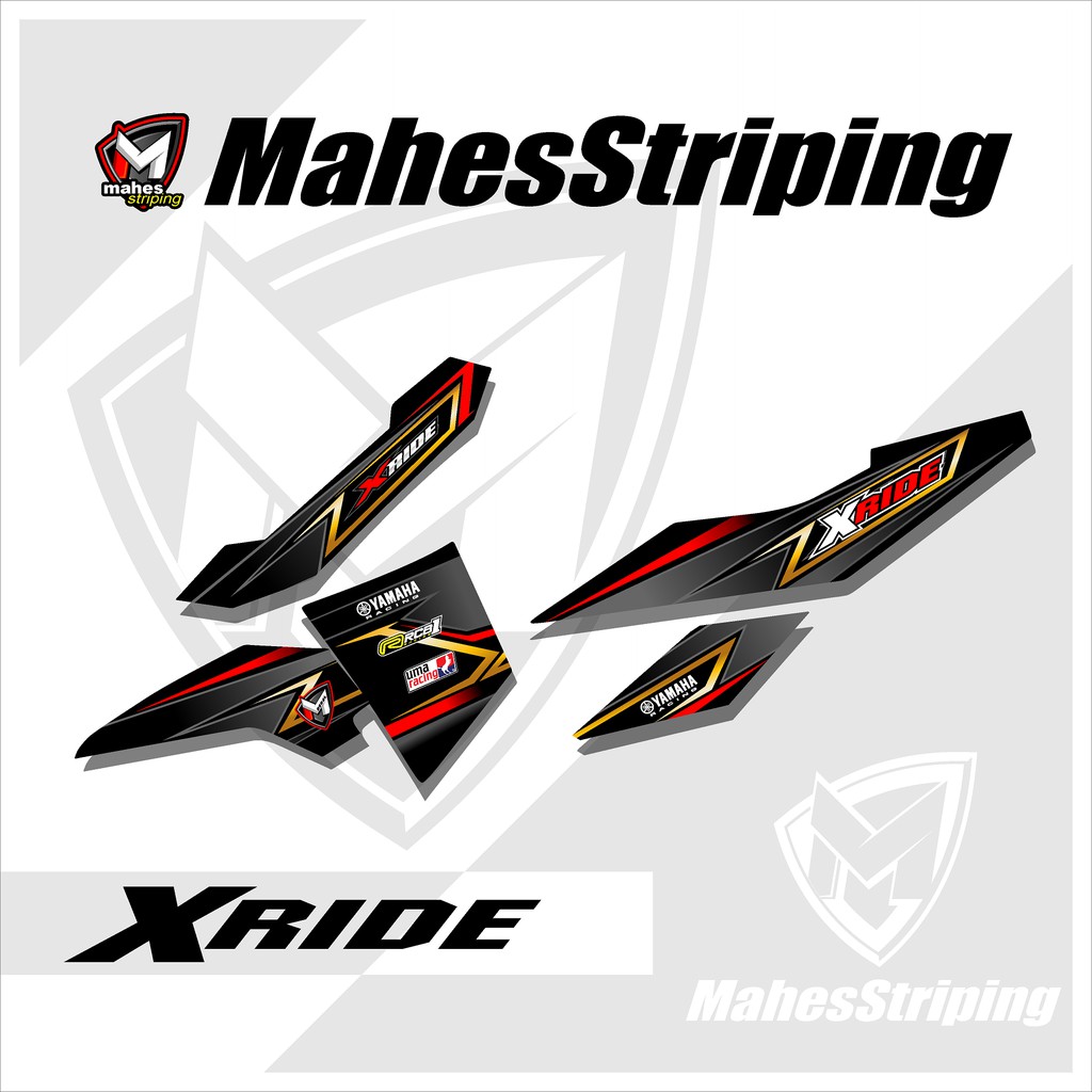 Striping Xride Stiker Variasi List Motor Motif Racing Mhs 06 09 Shopee Indonesia