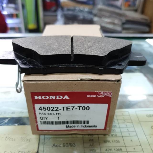 Kampas Kanvas Rem Depan Honda Mobilio OEM