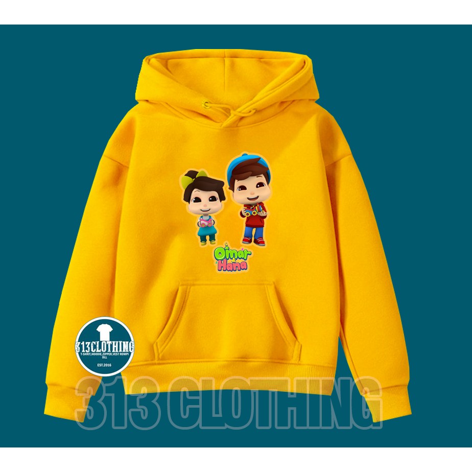 Jaket Anak Hoodie Anak Omar Hana Animasi Jaket Omar dan Hana Anak