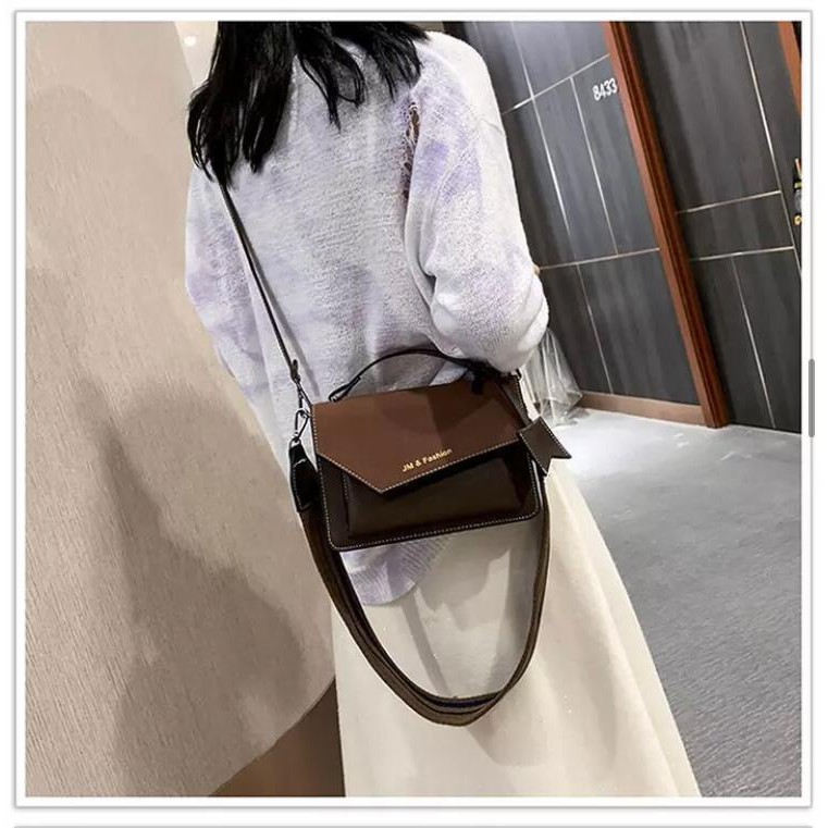 Tas Selempang Kulit Bahu Shoulder Sling Bag Wanita Fashion Import J86