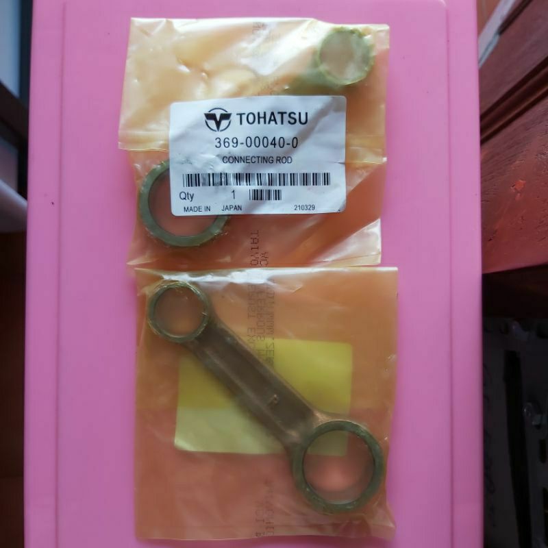 Connecting rod stang seher mesin tempel Tohatsu 5pk. Asli Tohatsu