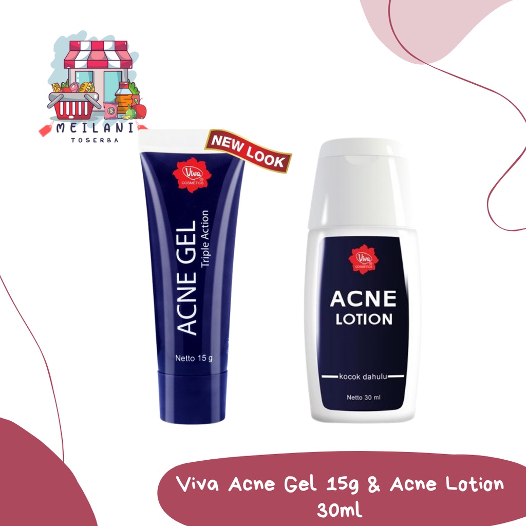 Jual Viva Acne Gel Triple Action 15 g Acne Lotion 30 ml Krim
