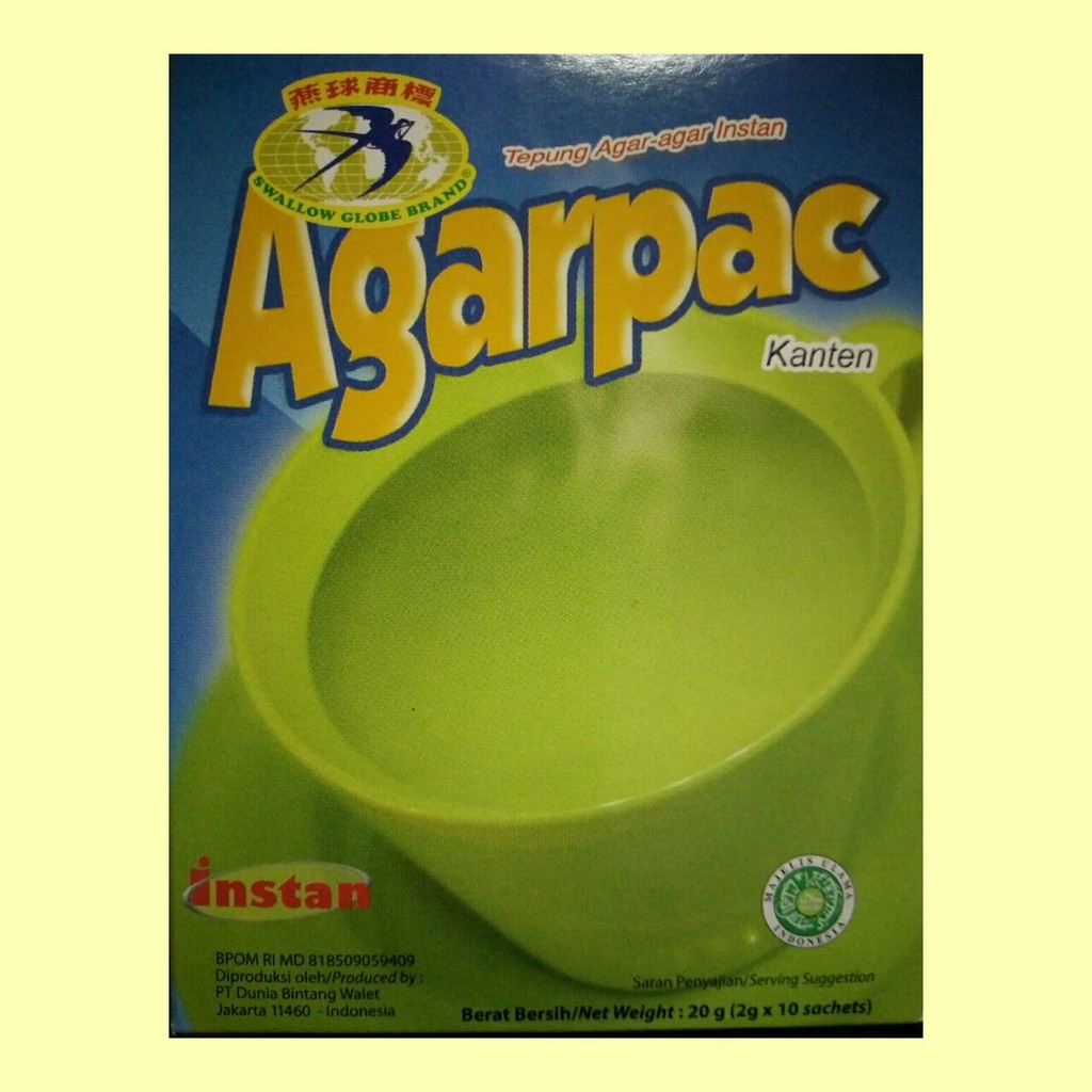 Agarpac Minuman Agar2 Instan Isi 60 Scahets - Daftar Harga 