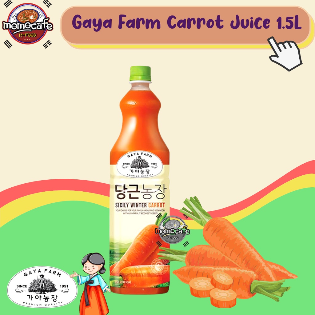 

Gaya Farm Carrot Juice Drink 1.5L - Jus Wortel Made In Korea