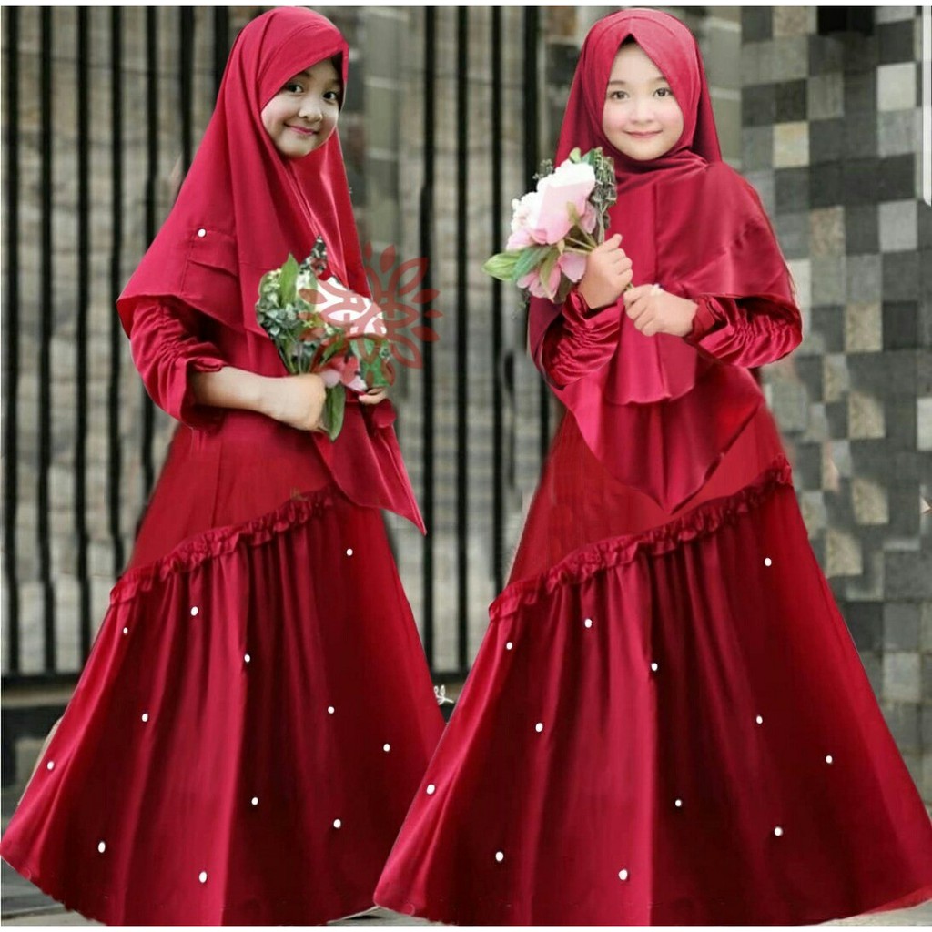 [Kids Karisma RO] baju muslim anak perempuan balotelly Varian warna