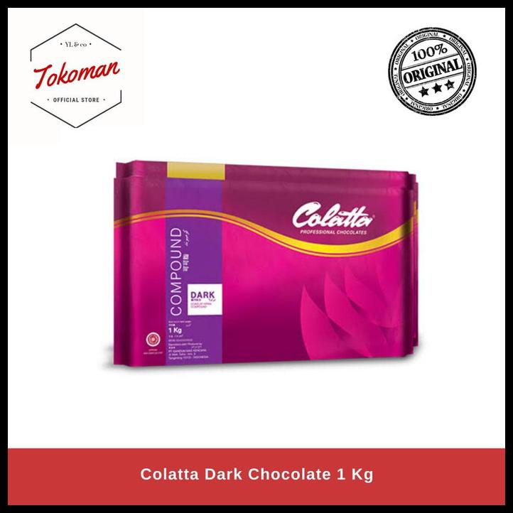 

TERBARUU!! Colatta Dark Chocolate 1 kg / Coklat Compound Dark COD