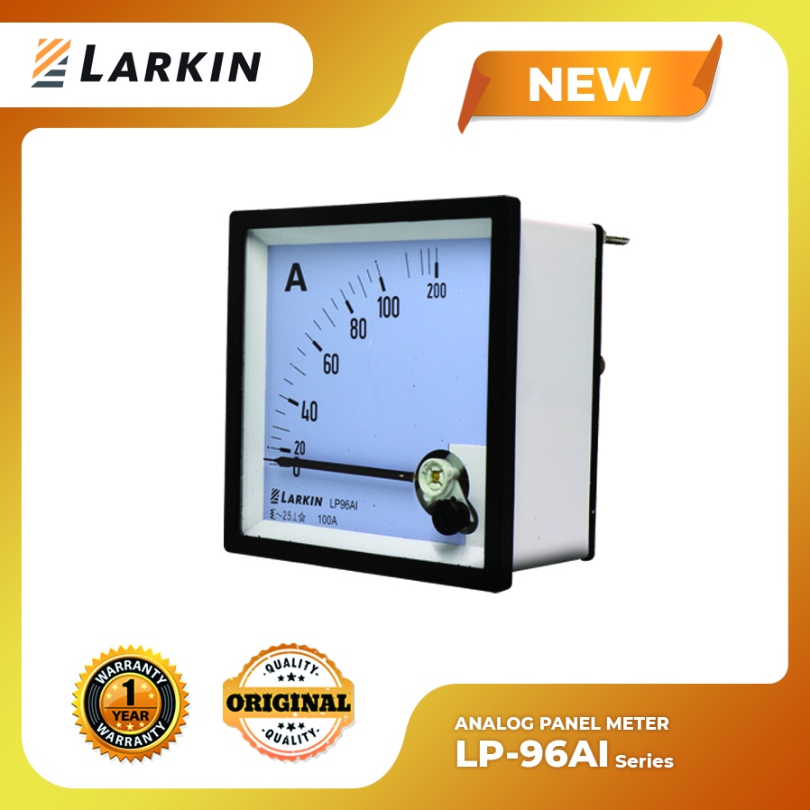 Analog Ampere Panel Meter Indirect 96x96 Jarum Larkin LP-96AI