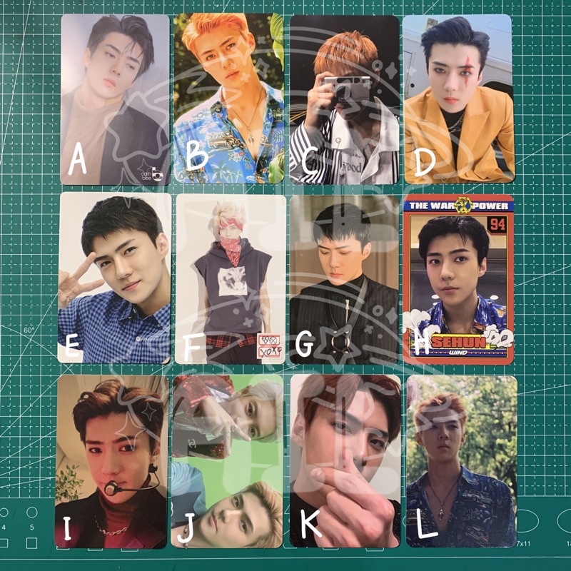 SEHUN PHOTOCARD OBSESSION UNIVERSE KOKOBOP GROWL KIHNO WAL EXPLORATION CONCERT DMUMT CARD WALLET THE