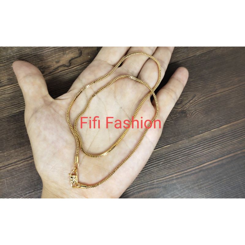 Fifi Fashion Kalung Milano Model Perhiasan Lapis emas