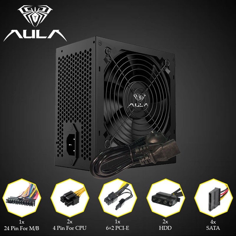 POWER SUPPLY GAMING AULA 400 GOLD PLUS 400 WATT