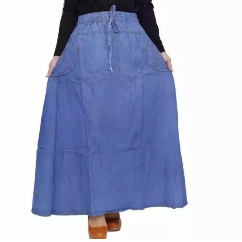 ROK SEMI JEANS ROK JEANS ROK TERMURAH