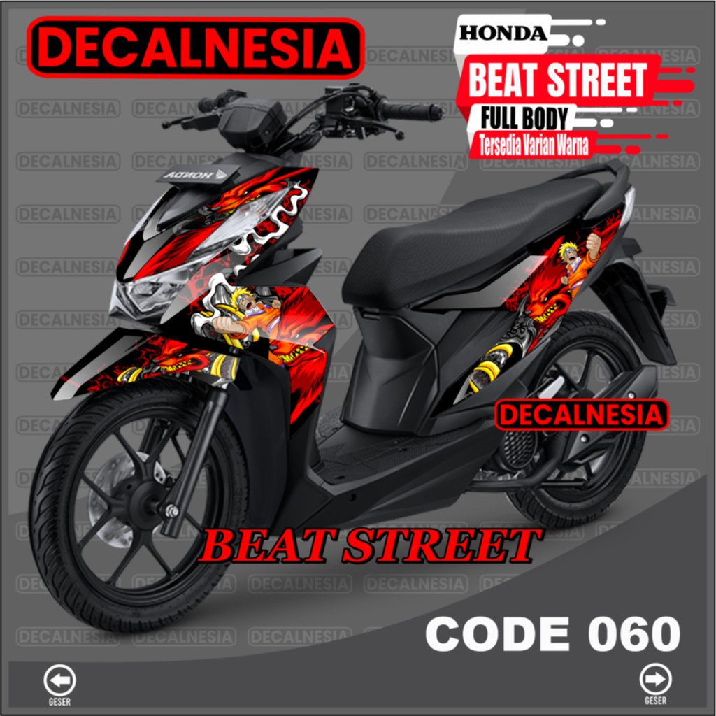Decal Beat Street New 2021 2022 2023 Full Body Sticker Motor Honda 2020 Modifikasi Stiker Variasi Ak