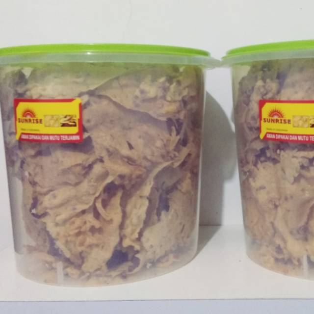 

Peyek kacang ori atau daun jeruk