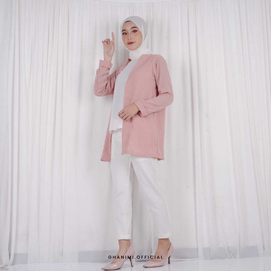 Ghanimi - Basic Outer / Outer Polos / Outer Kerja / Baju Kerja / Outer Daily / Outer Simple / Luaran Polos / Outer Timeless / Outer Casual Formal / Outer Wolfis / Outer Tangan Panjang / Outer Panjang