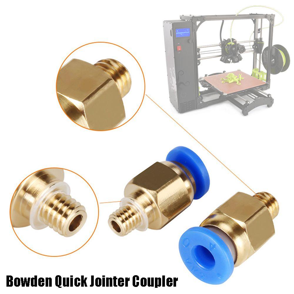 Preva 10PCS Quick Jointer Aksesoris Printer 3D Yang Dapat Diganti Bowden Jointer Coupler